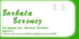 borbala berencz business card